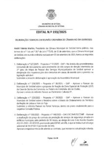 miniatura de Edital 193-2025 – 03-09-2025 (Deliberações)