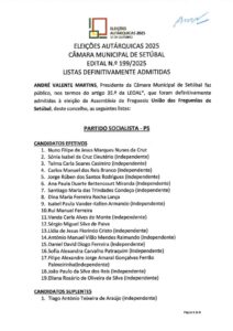 miniatura de Edital n.º 198-2025 – Listas definitivamente admitidas – JF GPAG