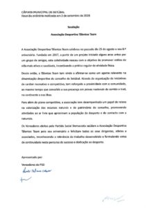 miniatura de Saudação – Associação Desportiva Tãlentos Team (PSD)