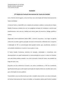 miniatura de Saudação – FITS XXVII (PS)
