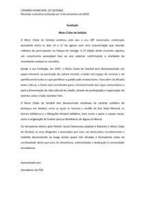 miniatura de Saudação – Moto Clube de Setúbal(PSD)