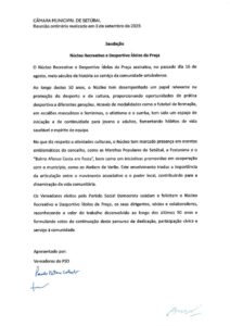 miniatura de Saudação – Núcleo Recreativo e Desportivo Ídolos da Praça(PSD)