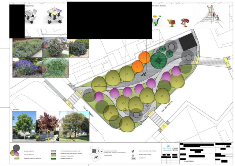 Obra | Plano geral relativo ao Parque Verde Brejoreira junto à Rua do Kimbo