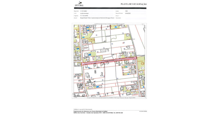 Obra | Rua dos Morangos | Planta de Localização