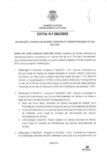 miniatura de Edital 260-2025 – 19-11-2025 (Deliberações)