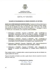 miniatura de Edital 261-2025 – Reunião Extraordinária – 26-11-2025