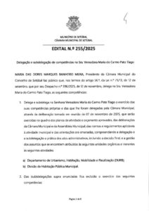 miniatura de Edital nº 255