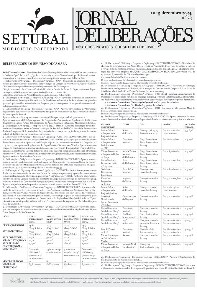 Jornal Deliberações | Capa de Quiosque