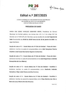 miniatura de Edital nº 287