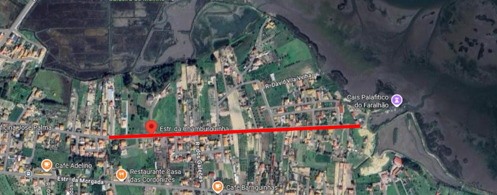 Estrada da Chamburguinha | Mapa de intervenção