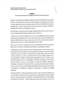 miniatura de Moção – Dia Internacional Violência (CDU)