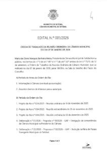miniatura de Edital 001-2026 – Ordem de Trabalhos – 07-01-2026