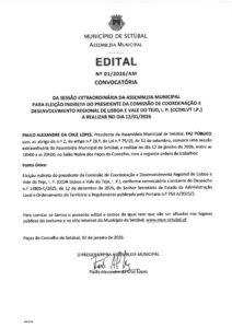 miniatura de Edital 01-2026-AM – Sessão Extraordinária Eleição CCDR_ 12 de janeiro de 2026