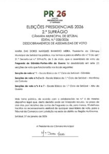 miniatura de Edital n.º 028-2026 – Desdobramento das assembleias de voto – JF Gâmbia