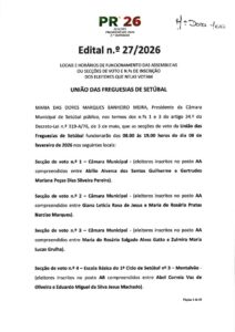 miniatura de Edital n.º 27-2026 – Locais e horário UfS