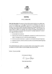 miniatura de Edital nº 12