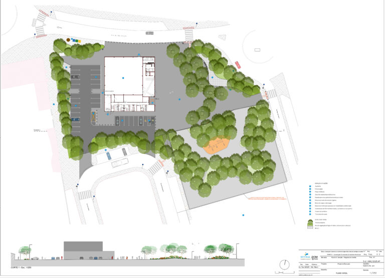 Plano Geral das obras Auditório Municipal de Azeitão