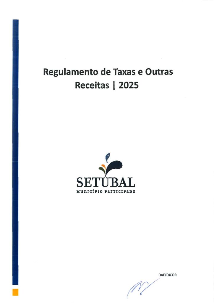 Regulamento de Taxas e Outras Receitas