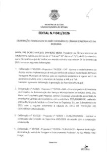 miniatura de Edital nº 41