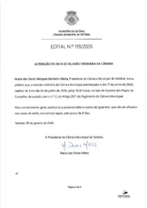 miniatura de Edital 119-2026 – Alteração data reunião