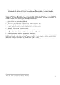 miniatura de MODELO_REGULAMENTO GERAL INTERNO ASSOCIAÇÕES