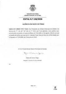 miniatura de Edital nº 158-2026