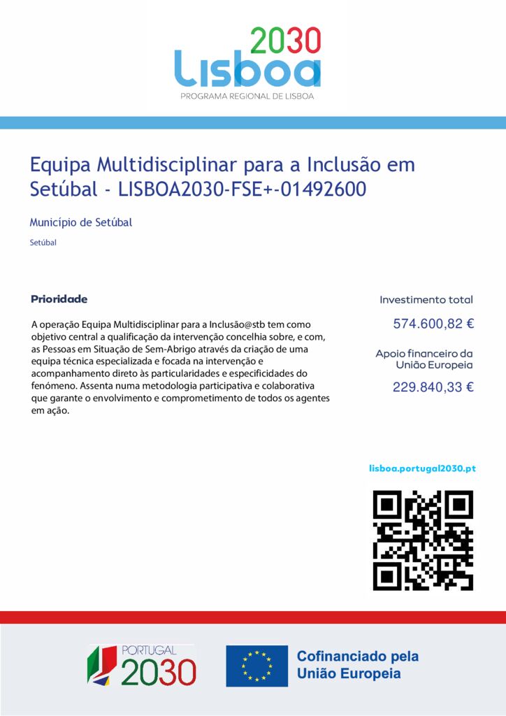 Portugal 2030 | Equipa Multidisciplinar para a Inclusão em Setúbal