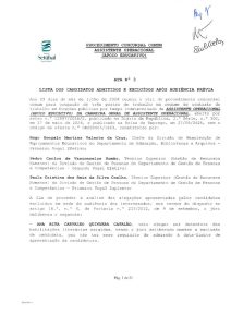 Ata n.º 3 - Lista dos candidatos admitidos e excluídos após audiência prévia - Assistente Operacional (Apoio Educativo)