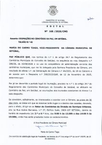 miniatura de EDITAL Nº 168